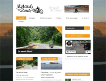 Tablet Screenshot of motardssurlaroute.com